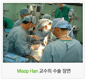 Misop Han 교수의 수술 장면